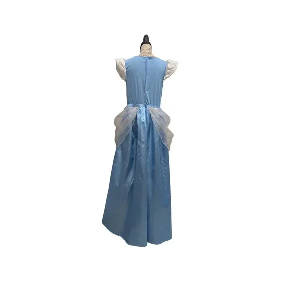 Disney Cinderella Princess Dress Costume Girls Large 12-14 Blue - Picture 3 of 8